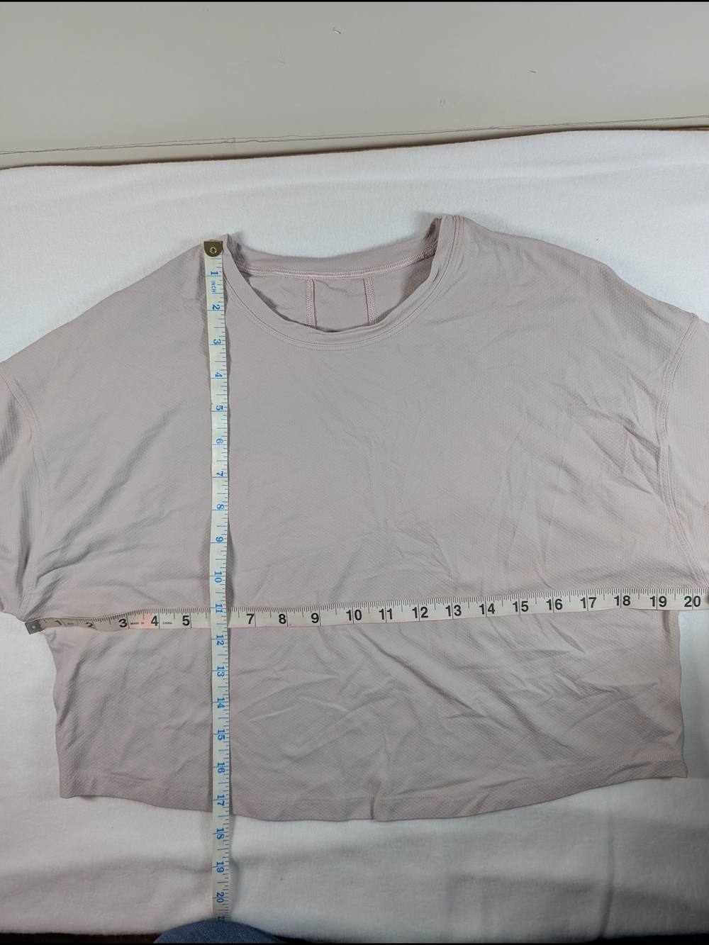 Lululemon Cropped Light Gray Long Sleeve Shirt - Picture 4 of 6